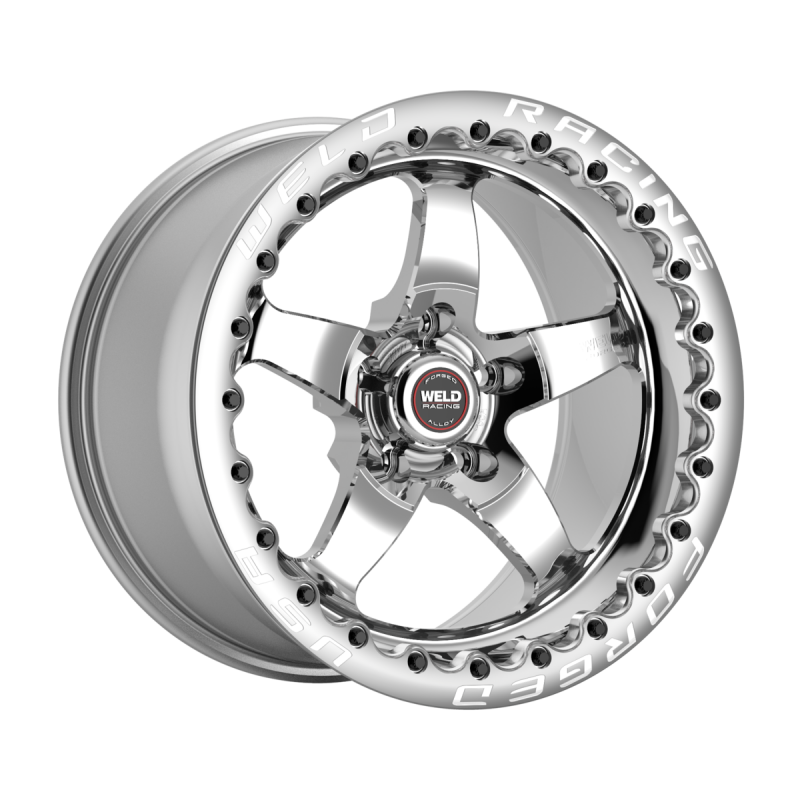 Weld S71 Beadlock 17x10.5/5x120/7.7 BS/3.18 HB-Polished Center-Polished Shell-Polished SBL Wheel