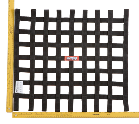 RaceQuip Black 21 X 24 SFI Ribbon Net