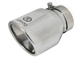 aFe Takeda Universal Exhaust Tip 2-1/2 IN Inlet x 4 IN Outlet x 6 IN L- Polished