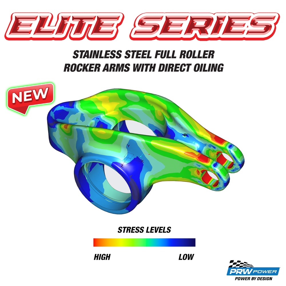 PRW - ROCKER ARMS, ELITE SERIES, 17-4ph STAINLESS, FORD - 62302716