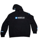 Sparco Sweatshirt Hooded WWW Blk Lrg