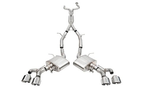 Corsa 22-25 Cadillac CT4 V Blackwing 3in Active Valve Cat-Back - 4.5in Polished Tip
