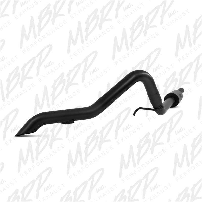 MBRP 12 Jeep Wrangler/Rubicon 3.6L V6 Cat Back Single Rear Exit Off-Road Black Exhaust