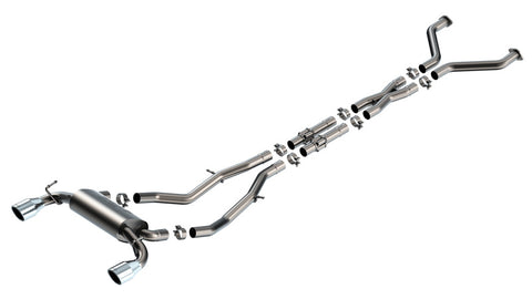 Borla 23-24 Nissan Z 2.5in S-Type Cat Back Exhaust 4.5in Tip - Stainless Steel Tips