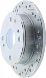 Stoptech 85-87 Toyota Corolla Drilled/Slotted Disc Brake Rotor - Right