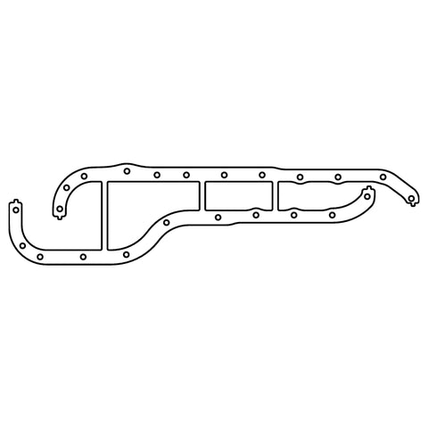 Cometic Ford EAO Cosworth YB .060in AFM Oil Pan Gasket - Pan Rails Only