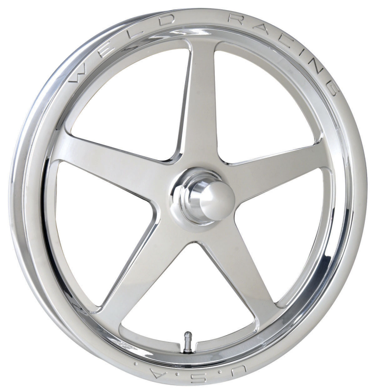 Weld Alumastar Frontrunner 17x2.15 / Anglia Spindle / 0 BS - Polished - Non-BL Wheel