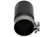aFe MACH Force-Xp Universal Exhaust Tip 3-1/2 IN Inlet x 4 IN Outlet x 7 IN L Black Right Side Exit