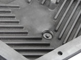 aFe POWER Transmission Pan Ford Trucks 80-92 (AOD Transmission)- Black w/ Machined Fins