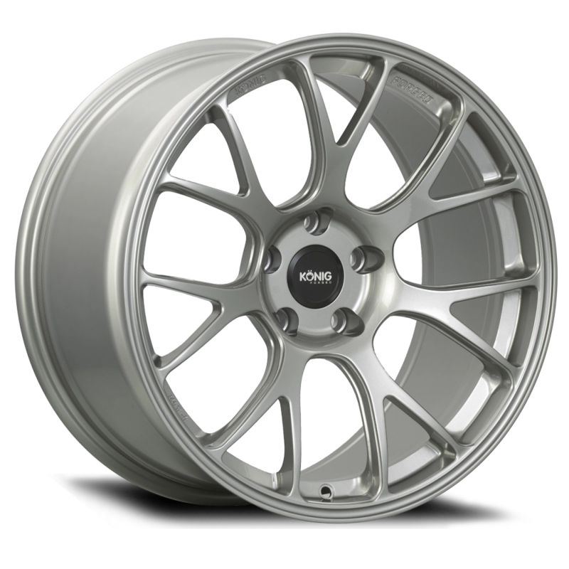 Konig Forged F1M 18X10.5 5X120 ET25 Ash Silver Knurled Bead