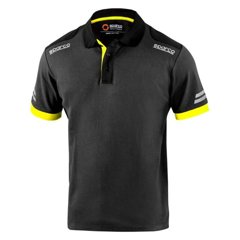 Sparco Tech Polo TW Grey/Yellow Small