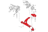 Adjustable tubular front race wishbones with modified kinematics Audi TT TTS TTRS 8J RS3 S3 A3 8P VW Golf Mk5 Mk6 Sirocoo