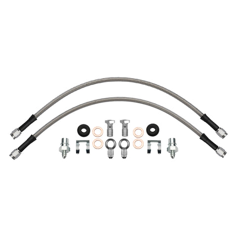 Wilwood flexline kit 16IN. -3 male to M10-1.0 BF M10-1.0 banjo -3M to M10-1.0 straight