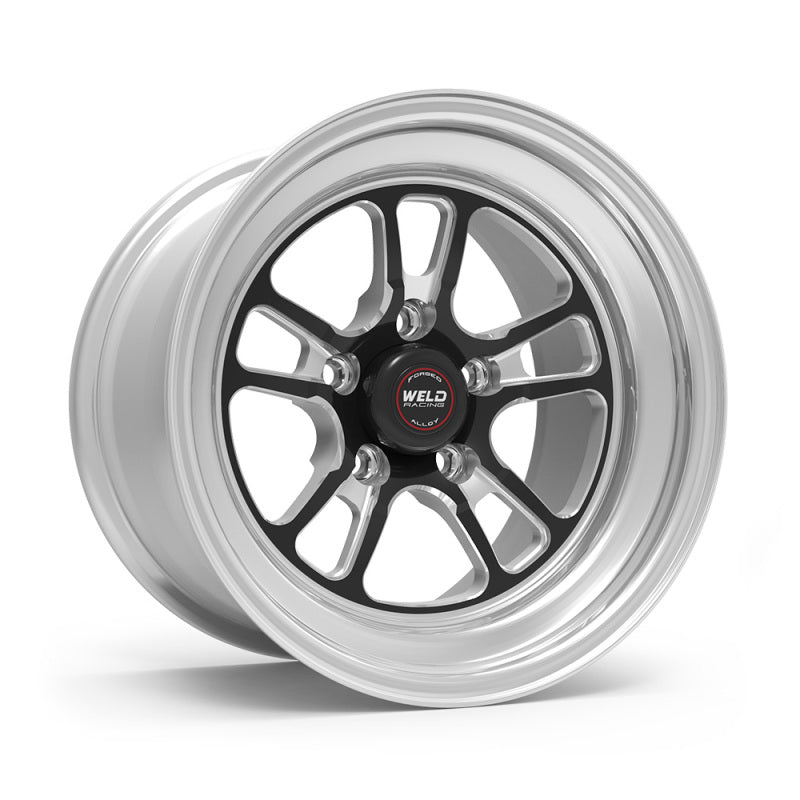 Weld S70 RT-S 15x4in / 5x114.3 BP / 2.5in. BS - Black Center - Polished Shell Wheel