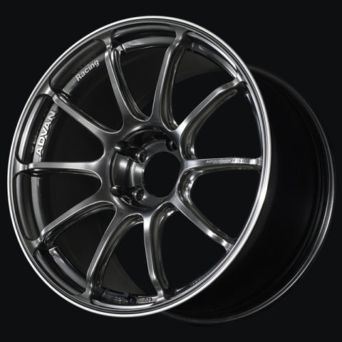 Advan RSIII 18x8.5 +45 5x112 Racing Hyper Black and Ring Wheel