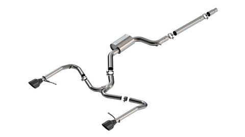 Borla 22-25 Volkswagen Jetta GLI S-type Cat-Back Exhaust w/ 5in Black Chrome Tips