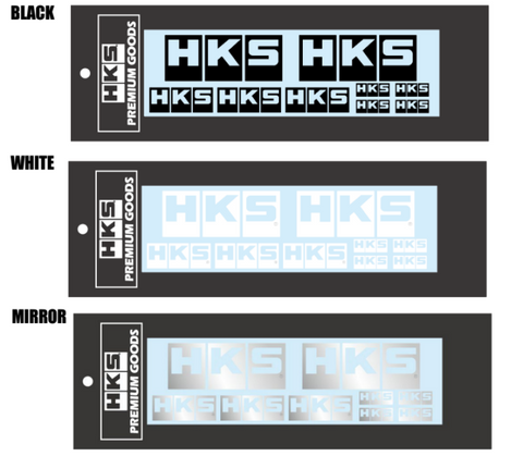 HKS LOGO Sticker a la carte WHITE