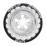 Weld Alpha Pro 15x14 / 5x5 BP / 3in BS Polish CTR Polish MT Wheel - Polish Double Beadlock MT