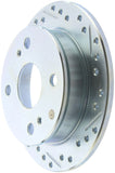 Stoptech 85-87 Toyota Corolla Drilled/Slotted Disc Brake Rotor - Left