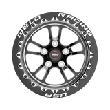 Weld S70 RT-S 15x11in / 5x115 BP / 6.5in. BS - Black Center - Polished Shell Wheel