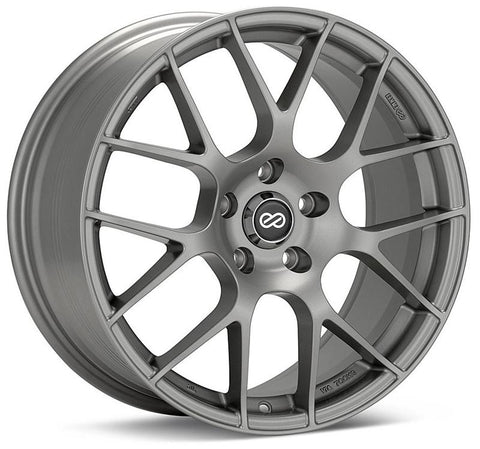 Enkei Raijin 18x9.5 35mm Inset 5x114.3 Bolt Pattern 72.6 Bore Dia Titanium Gray Wheel *SPECIAL ORD*