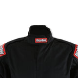 RaceQuip Black Chevron-1 Suit - SFI-1 2XL