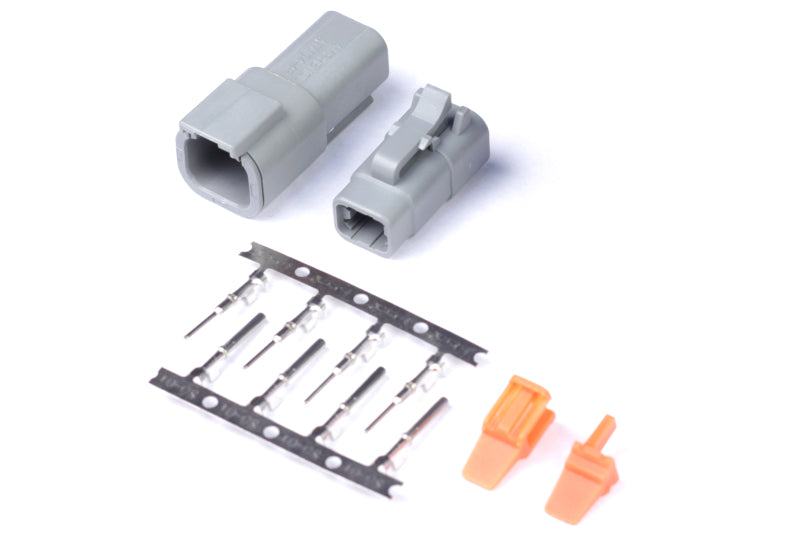 Plug and Pins Only - Matching Set Deutsch DTM-4 Connectors (7.5 Amp)