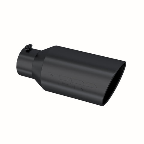 MBRP Universal Tip 8in OD Rolled End 5in Inlet 18in Length T304 - Black