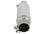aFe MACH Force-Xp Resonator 2-1/2 IN Inlet/Outlet x 4 IN Dia. x 12 IN Body x 15 IN Overall Length