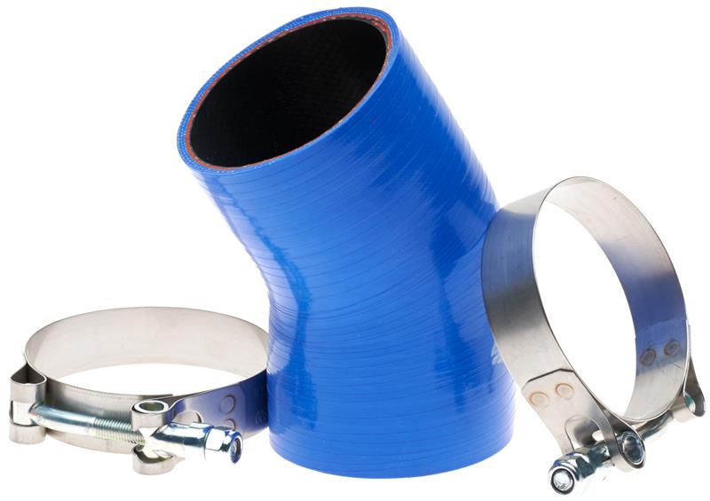 Gates 04-07 Ford Super Duty V-8 6.0L Diesel Turbo To Pipe Hot Side Turbocharger Hose Kit (Molded)