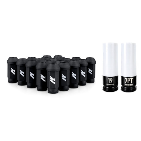 Mishimoto Steel Locking Lug Nuts M14x1.5 20pc Set Black
