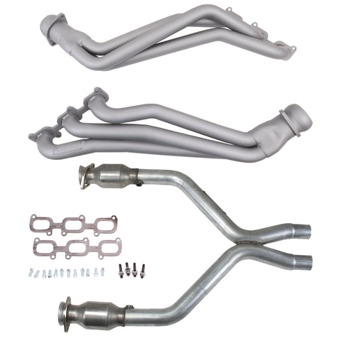 BBK 11-14 Ford Mustang V6 1-3/4 Long Tube Headers w/High Flow Catted X-Pipe (Ti Ceramic)