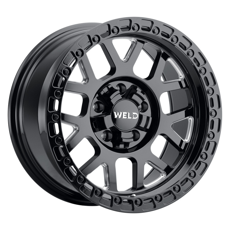 Weld Cinch 20x10 / 5x127 / 4.75 BS / 87.1 HB - Gloss Black Milled - Non-BL Wheel