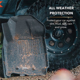 3D MAXpider 14-19 GMC Sierra 1500 Crew Cab / 2500HD / 3500HD Crew Cab Kagu Black Full Set