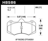 Hawk AP Racing CP7040 HPS Street Brake Pads