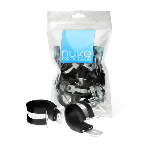 Stainless Steel P-Clamp for AN-10 AN fuel hose 10pcs