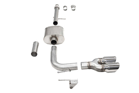 Corsa 14-16 Chevy Silverado 3.0in Catback Front Axle Exit Exhaust w/ Twin 4.0in Polished Pro Tips