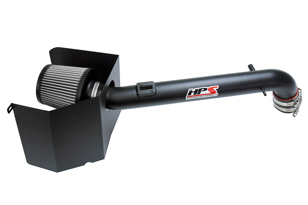 HPS Performance Air Intake Kit with Heat Shield Black 827-169WB