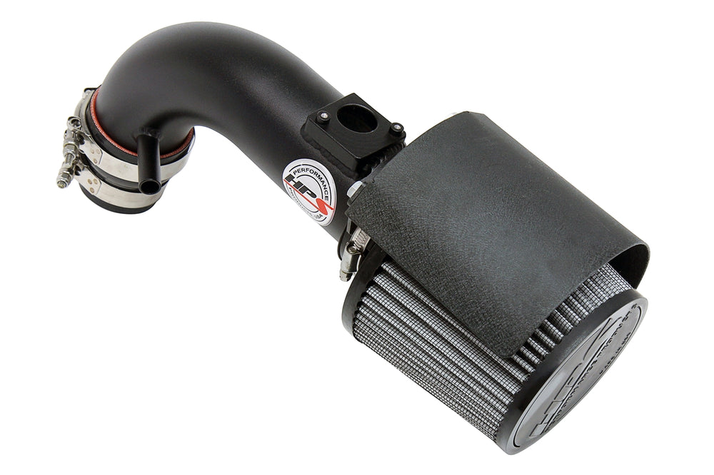 HPS Performance Air Intake Kit with Heat Shield Black 827-501WB