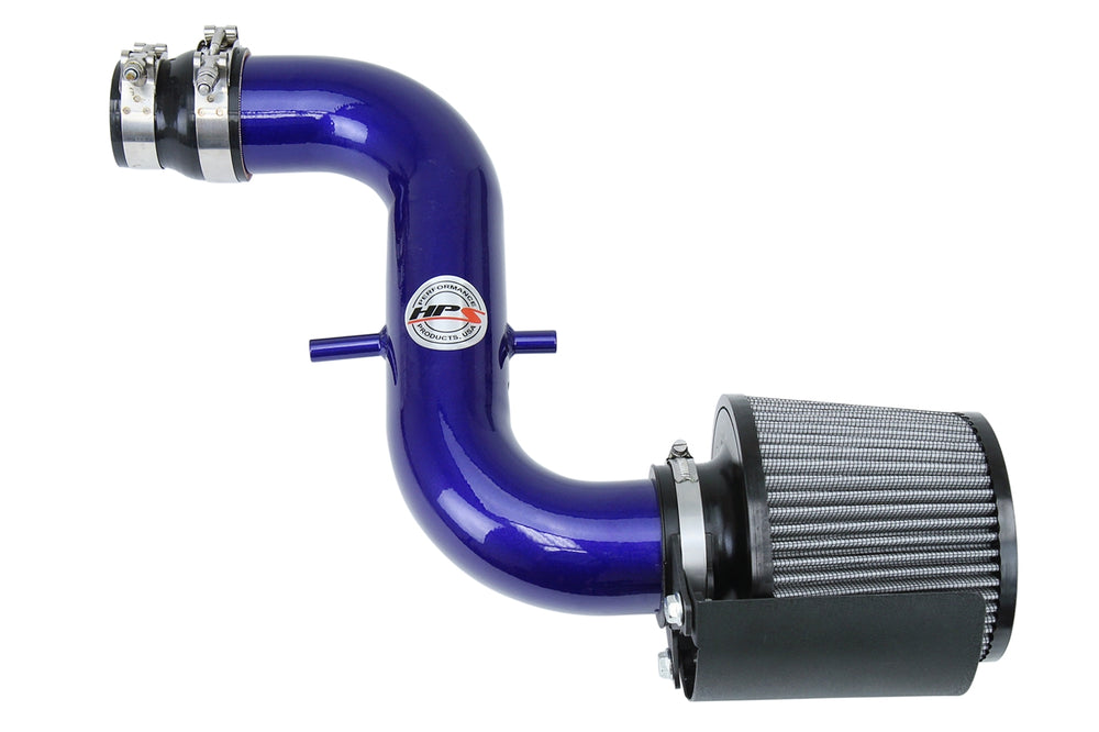 HPS Performance Air Intake Kit with Heat Shield Blue 827-526BL