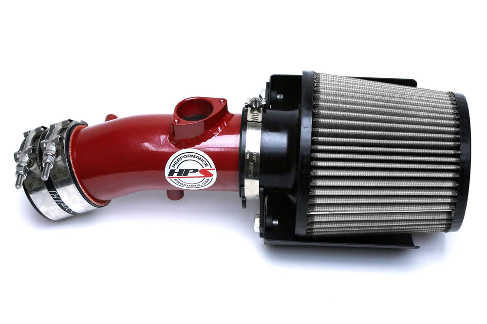 HPS Performance Air Intake Kit with Heat Shield Red 827-531R