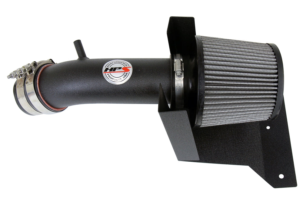 HPS Performance Air Intake Kit with Heat Shield Black 827-538WB
