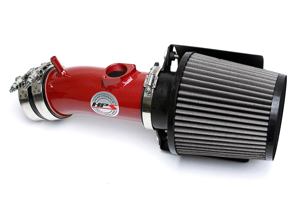 HPS Performance Air Intake Kit with Heat Shield Red 827-547R