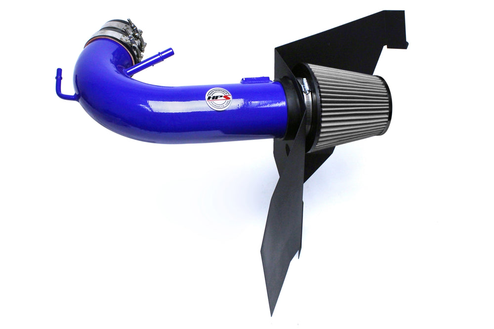 HPS Performance Air Intake Kit with Heat Shield Blue 827-556BL