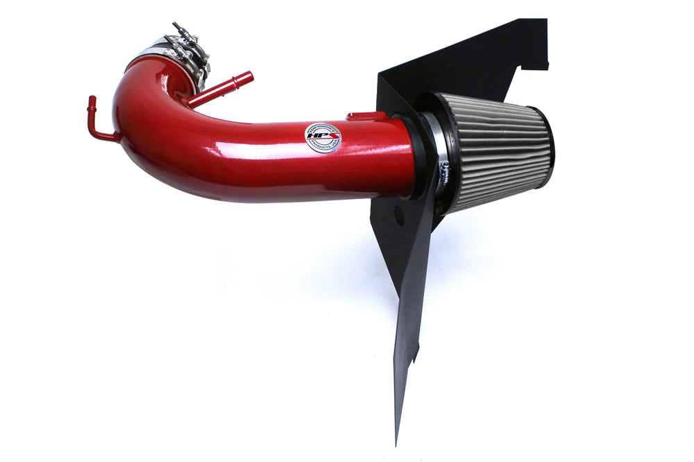 HPS Performance Air Intake Kit with Heat Shield Red 827-556R