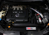HPS Performance Air Intake Kit with Heat Shield, Red, 827-558R