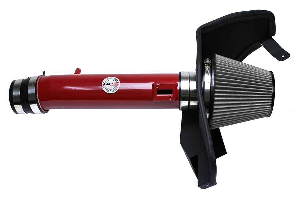 HPS Performance Air Intake Kit with Heat Shield Red 827-561R