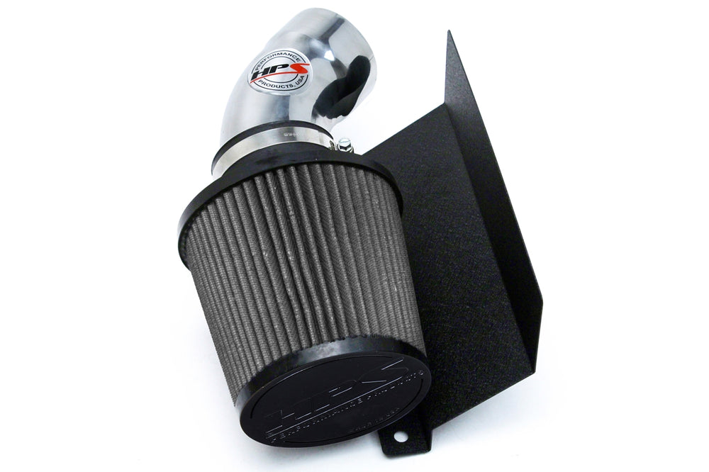 HPS Performance Air Intake Kit with Heat Shield Polished 827-574P