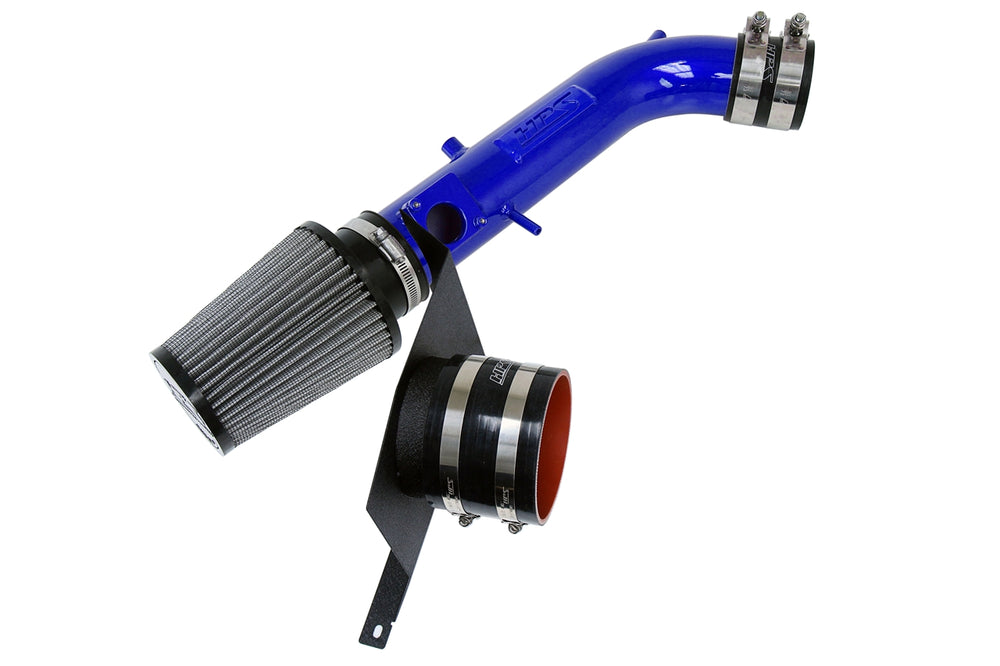 HPS Performance Air Intake Kit with Heat Shield Blue 827-590BL