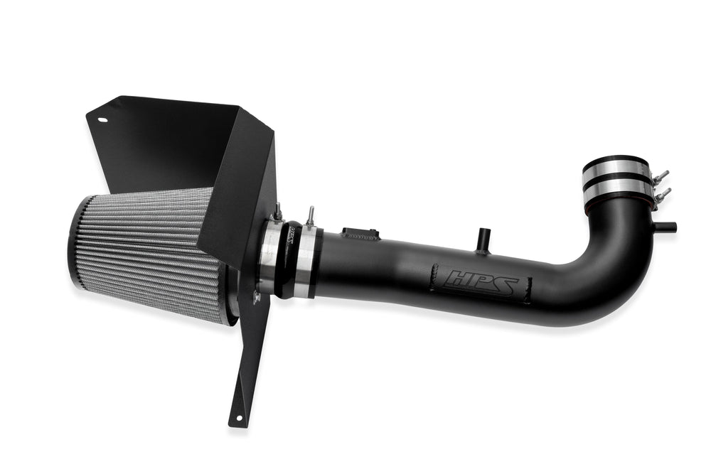 HPS Performance Air Intake Kit with Heat Shield Black 827-603WB